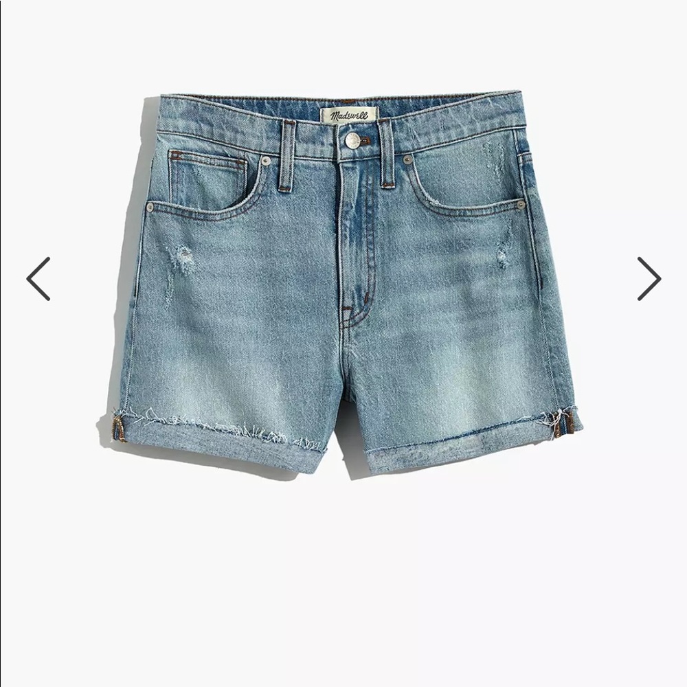 Madewell High-Rise Denim Shorts in Cantrell Wash